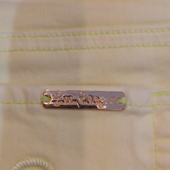 Lily Pulitzer Yellow Jean Shorts - Picture 5 of 9